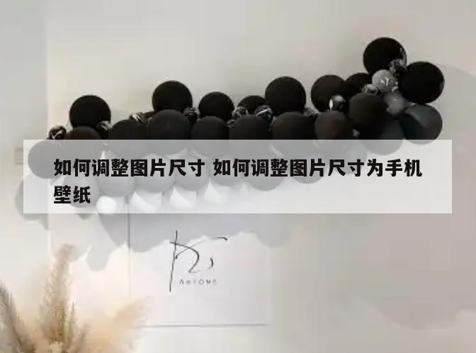 如何调整图片尺寸 如何调整图片尺寸为手机壁纸